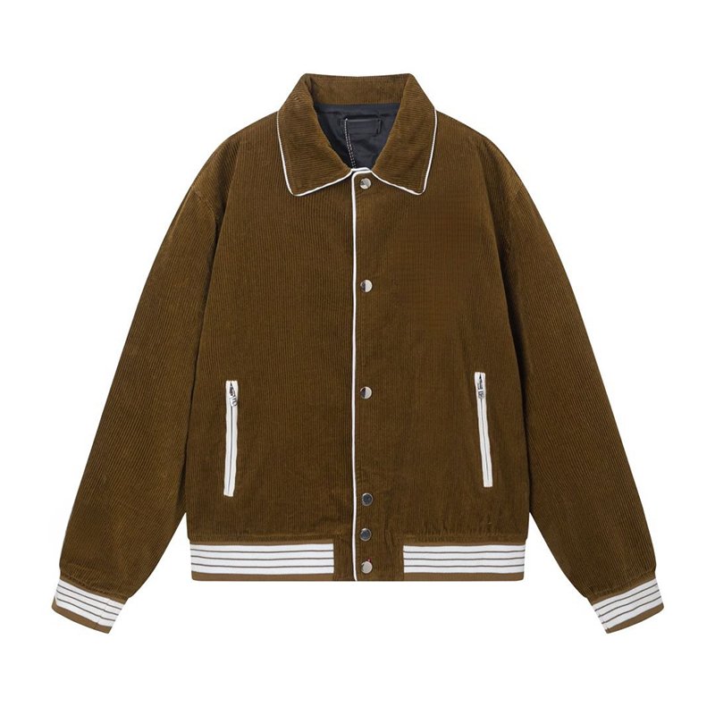 New Arrival Manufactory High Quality Baseball Custom Logo PU Leather Coat StreetWear Embroidery Amiry Oversized Men's Jacket