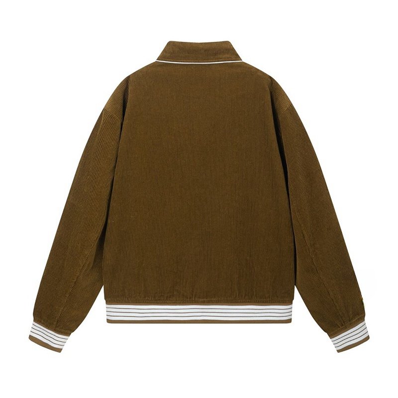 New Arrival Manufactory High Quality Baseball Custom Logo PU Leather Coat StreetWear Embroidery Amiry Oversized Men's Jacket