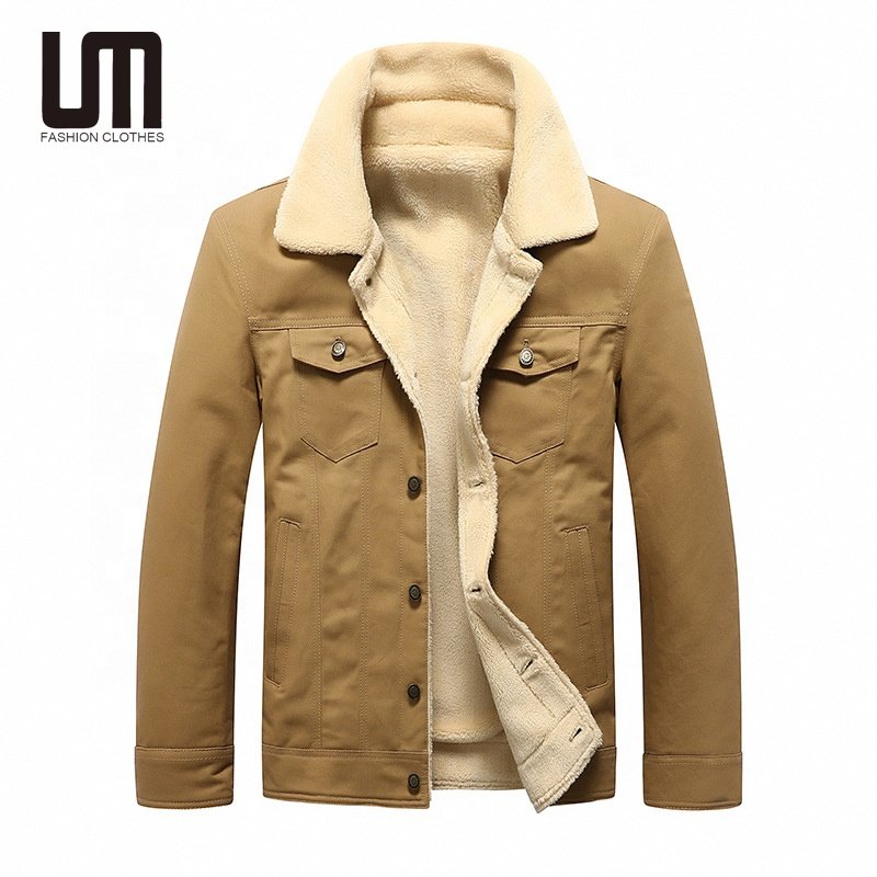 Liu Ming Autumn Winter 2024 New Fashion Men Windproof Warm Thick Fleece Jacket Plus Size Outdoor Coat