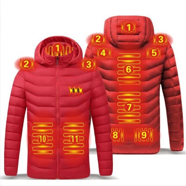 Customized 5V Rechargeable USB Heating Coat Heated Jacket Light Weight Heater Men's Coats Insulated Heated Jacket