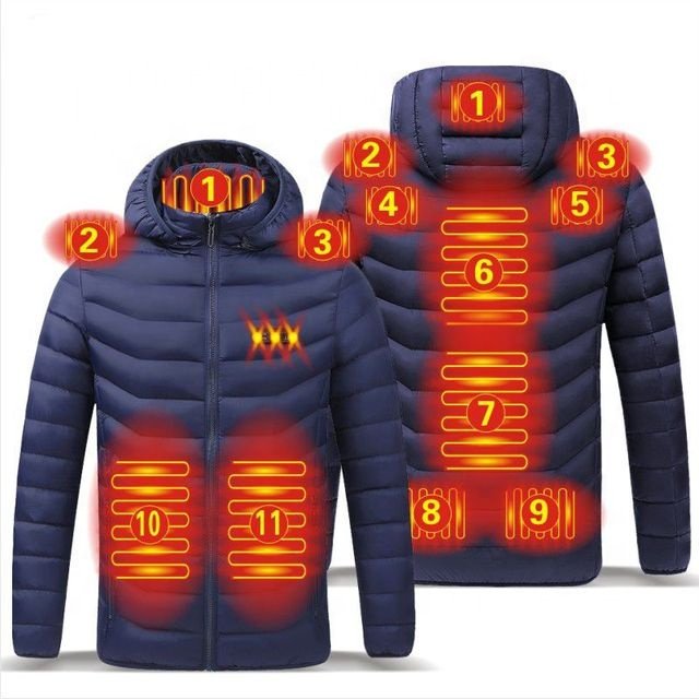 Customized 5V Rechargeable USB Heating Coat Heated Jacket Light Weight Heater Men's Coats Insulated Heated Jacket