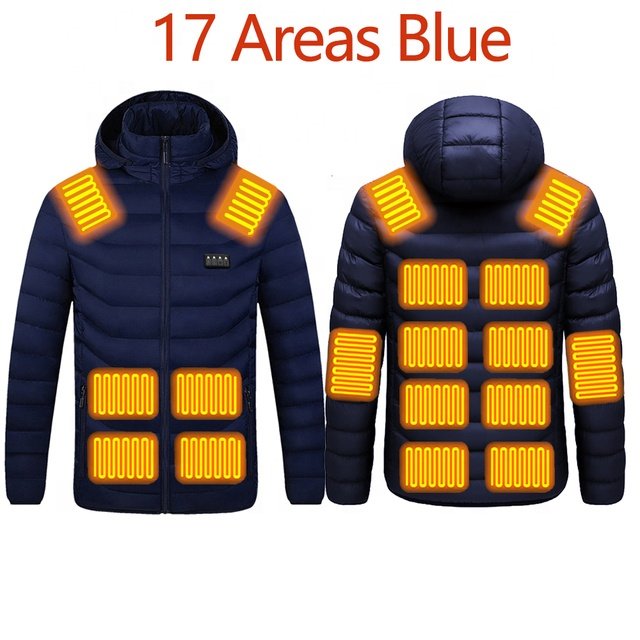 Customized 5V Rechargeable USB Heating Coat Heated Jacket Light Weight Heater Men's Coats Insulated Heated Jacket