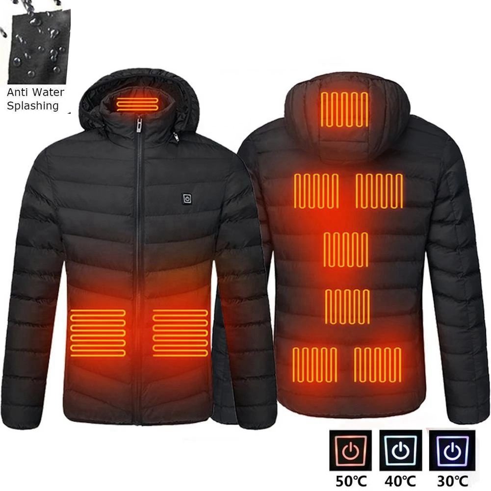 Customized 5V Rechargeable USB Heating Coat Heated Jacket Light Weight Heater Men's Coats Insulated Heated Jacket