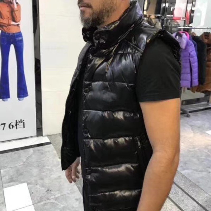 2024 New Men Spring Autumn Down Vest Jackets Men's Lightweight Packable Puffer Sleeveless Vest Coats