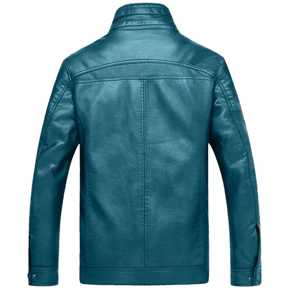 2024 Street Wear Men New Arrival Men's Casual Zipper Style Leather Jackets Slim Fit Men Leather Jacket For Outdoor Wear