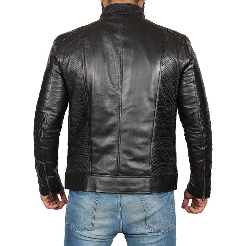 2024 Street Wear Men New Arrival Men's Casual Zipper Style Leather Jackets Slim Fit Men Leather Jacket For Outdoor Wear