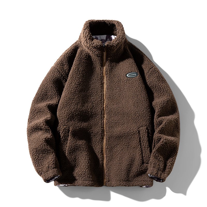 OEM Custom Design Men's jacket Autumn And Winter New Warm Fleece Jacket For Men