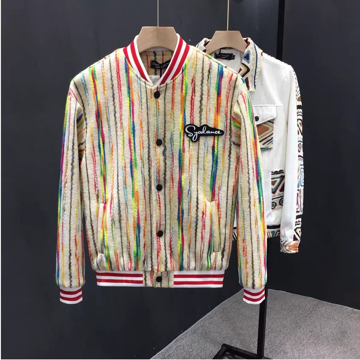 Chenille Embroidery College Baseball Jacket Custom Cotton Letterman Men's Jackets Bomber Plus Size Coat Man Varsity Jacket