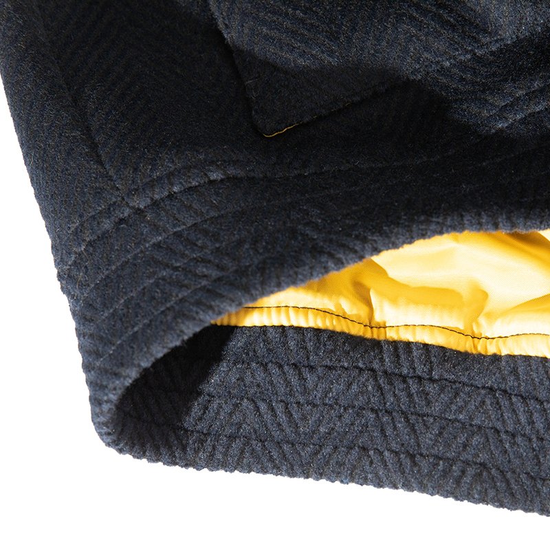 Turn-down Collar Woolen Warm Casual Jacket Design Men's Navy New Male Jacket Winter Warm Slim Fit Jacket