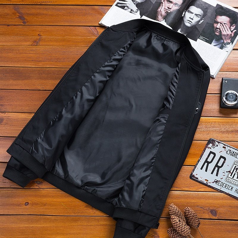 Wholesale Popular Clothes Men's jacket Spring and autumn solid color coat men's teenager large size jacket men's wear