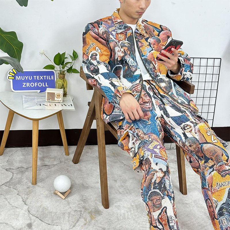 Custom jacket for men tapestry clothing manufacturer tapestry men's jackets