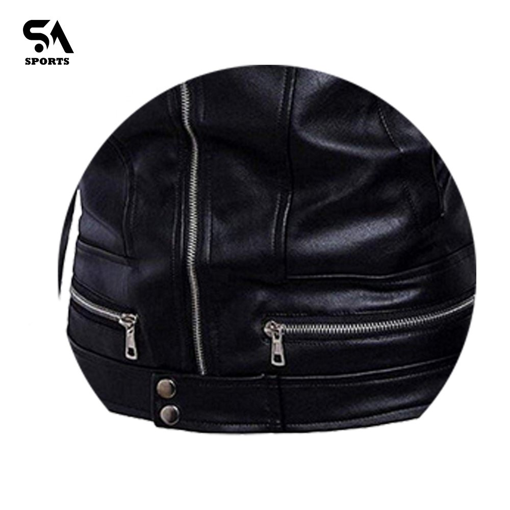Customized high quality Leather Jackets Fashionable New Design Men Black Lamb Leather Jacket
