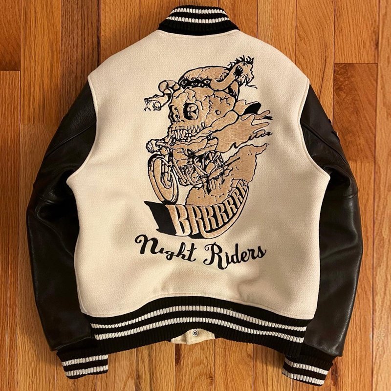 Custom Logo Varsity Jacket Leather Sleeves Embroidery Black Couple College Baseball Men's Jacket Letterman Varisty Jacket