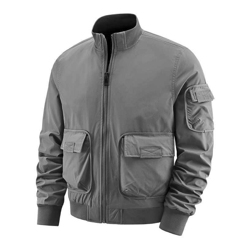 Customized Mens Jacket Spring Light Bomber Jacket Men's Windbreaker Jacket Work Wear