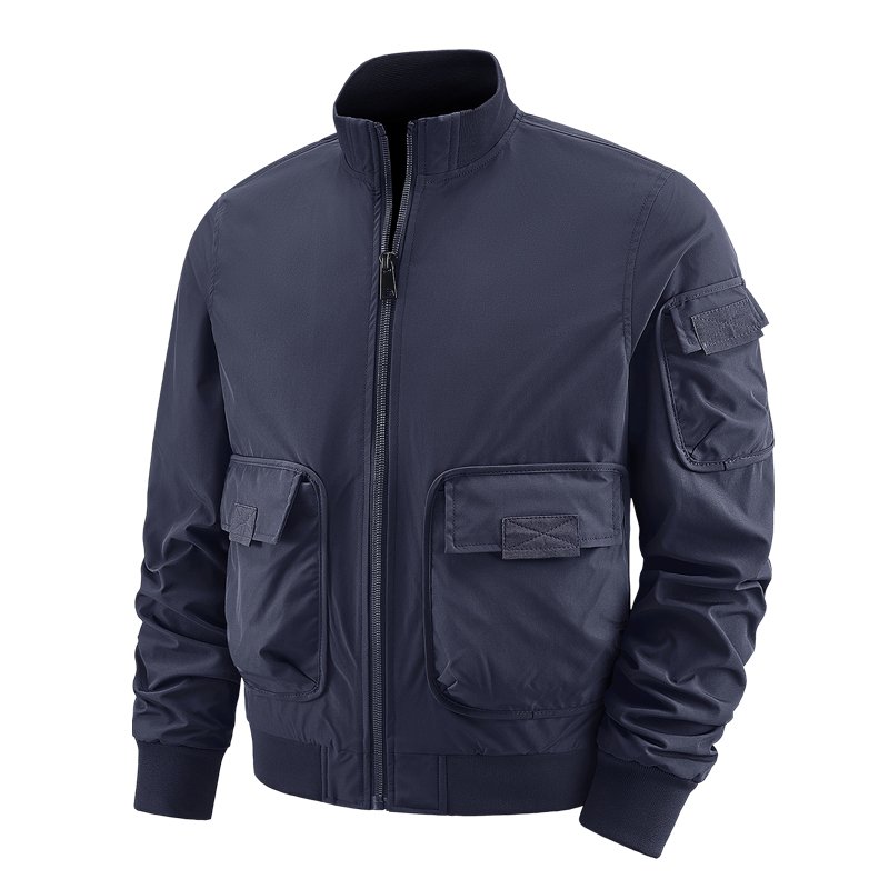 Customized Mens Jacket Spring Light Bomber Jacket Men's Windbreaker Jacket Work Wear