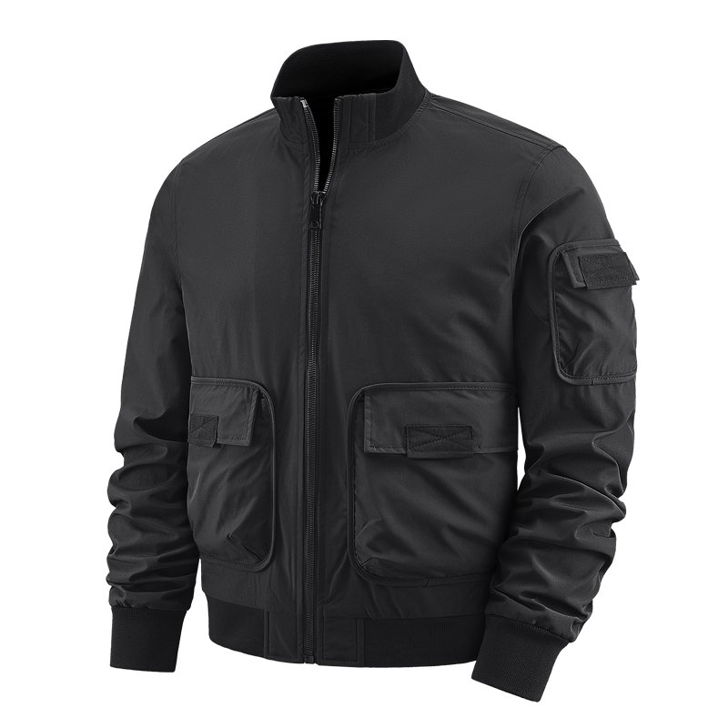 Customized Mens Jacket Spring Light Bomber Jacket Men's Windbreaker Jacket Work Wear