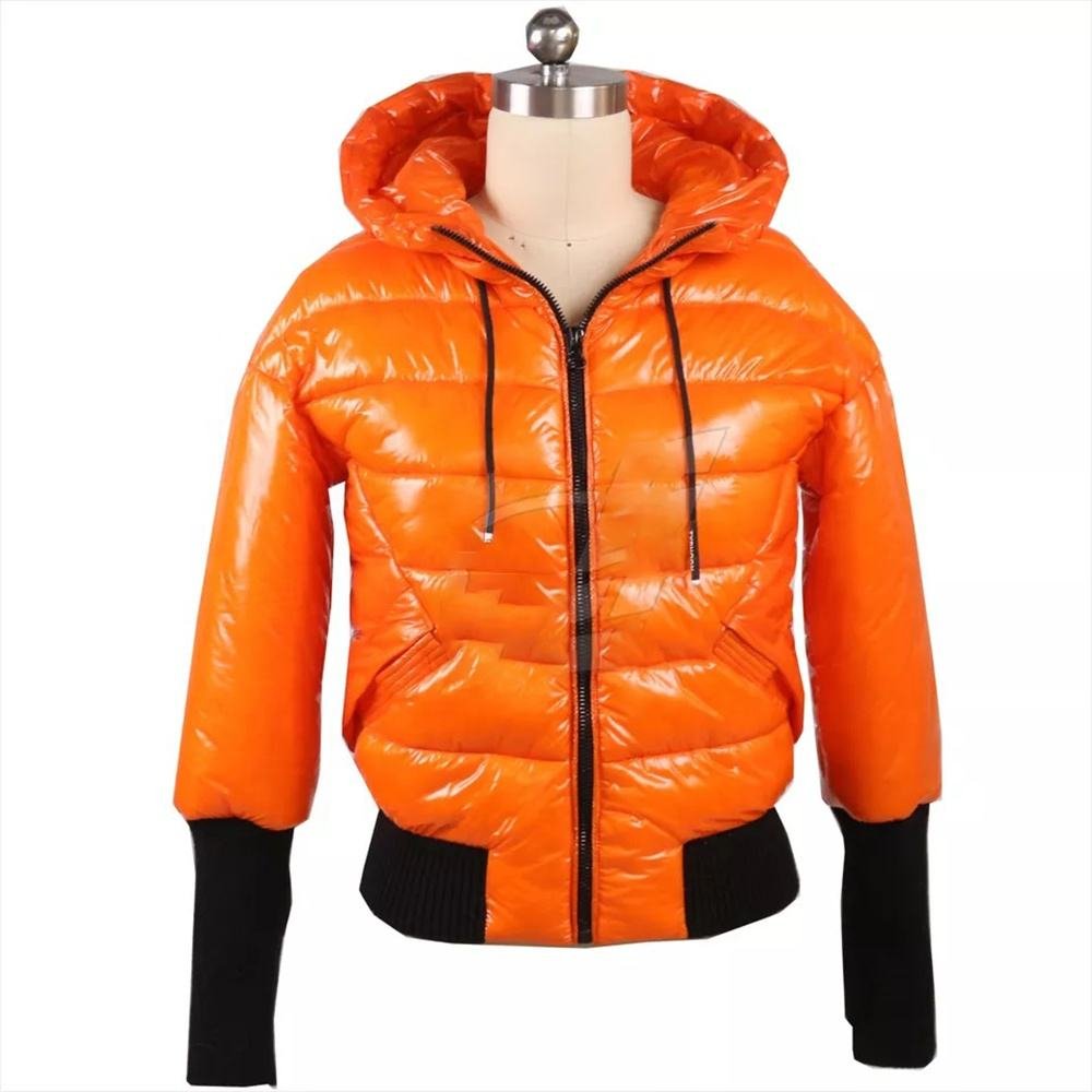 Best Quality Promotional Fashion Shiny Winter Coat Men Top quality Lightweight Zipper up stand collar puffer jacket