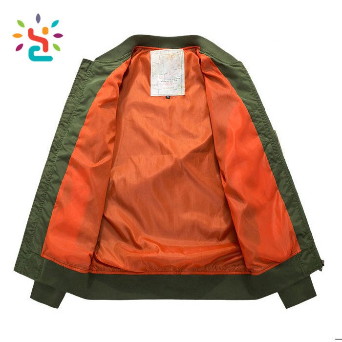 Lightweight american college jacket,nasa Men's usa flag Nasa flight jacket custom wholesale
