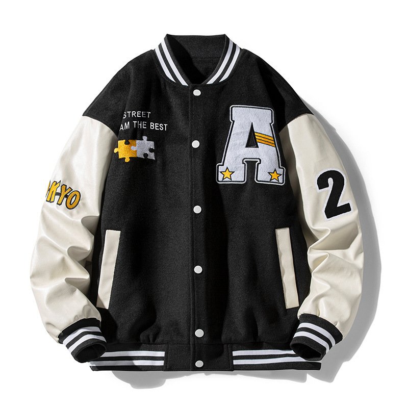 high quality fashion Loose Varsity Jackets Letterman College Bomber Baseball men's Jackets
