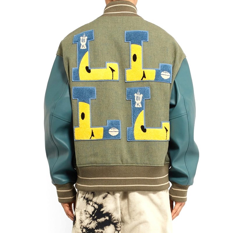 2023 Customized Men's Varsity Baseball Letterman Jacket High Quality Winter Wear Stand Light Fabric Custom Color Varsity Style