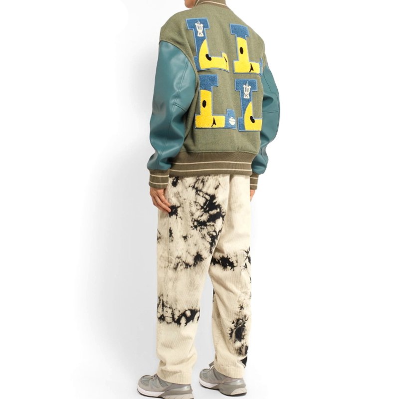 2023 Customized Men's Varsity Baseball Letterman Jacket High Quality Winter Wear Stand Light Fabric Custom Color Varsity Style