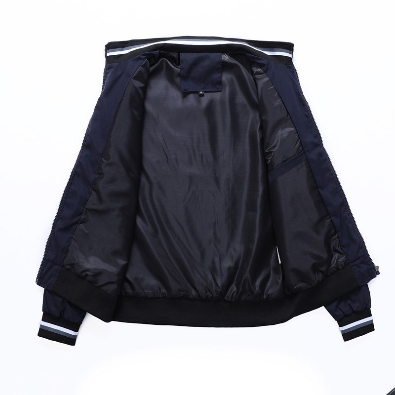 Custom Logo Mens Clothing Windproof Bomber Jacket Men's Polyester Zipper Windbreaker Jacket Working Wear