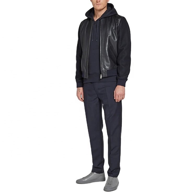 Wholesale Men's Leather Jacket For Biker Distressed Men Fashion Jacket Leather Jackets Men