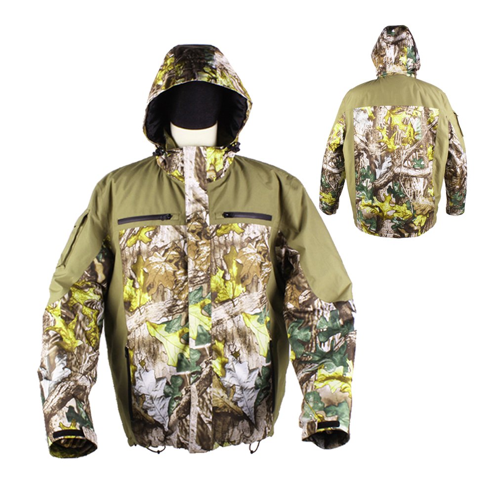 Winter Camouflage Softshell Jacket Plain Dyed Waterproof Breathable Hood Hunting Battery Soft Shell Heated Jacket