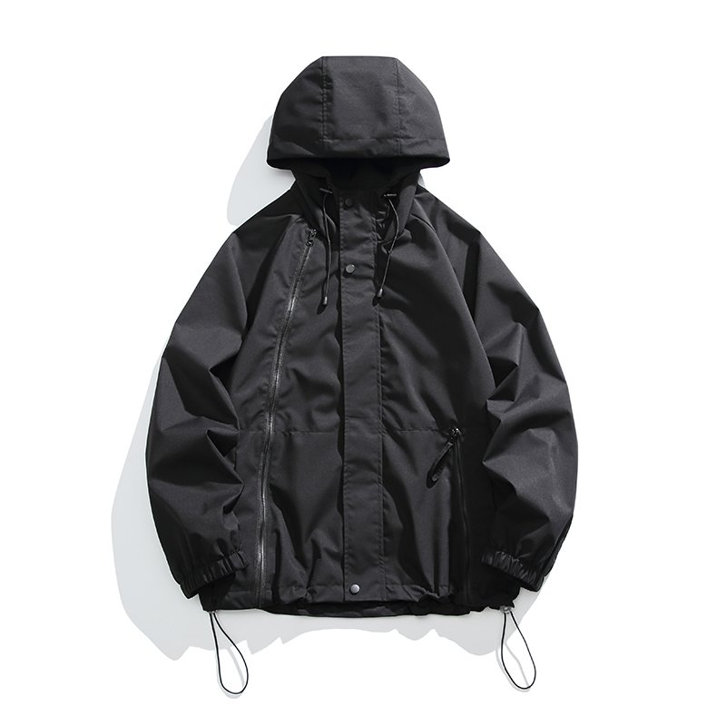 Unisex Softshell Waterproof Outdoor Jackets with Custom Logo Windbreaker Hooded Polyester Spring Jacket