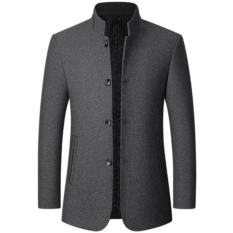 Wholesale Minimalist Solid Standing Collar Pilot Men's Jackets