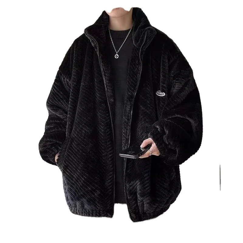 Men's Spring and Autumn Hooded Loose Casual Zipper Young Teenager Jacket