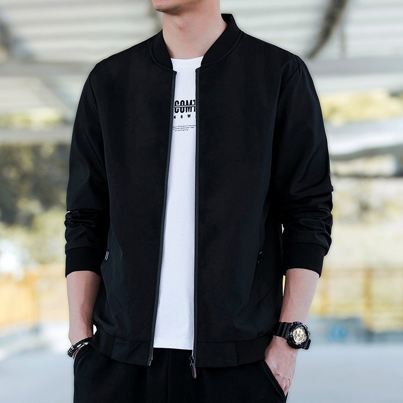 Men's jacket autumn and winter 2023 new jacket men's youth casual Korean version trend slim warm top