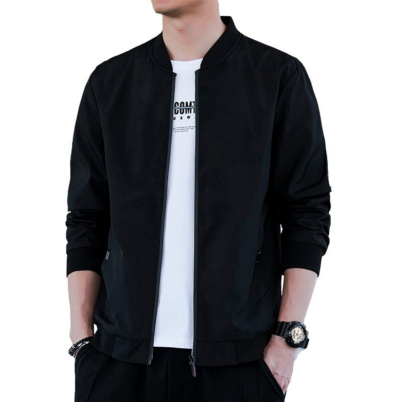 Men's jacket autumn and winter 2023 new jacket men's youth casual Korean version trend slim warm top