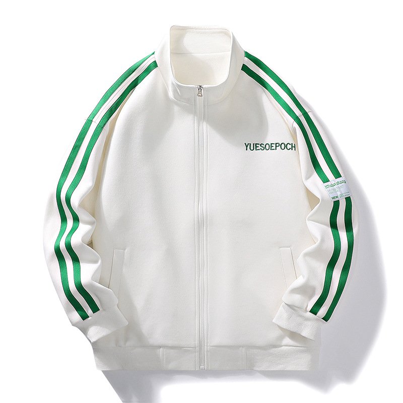 Ins Hot sale Stand Zip Collar Sportive windbreaker Jacket Outwear featured by plus size casual men's jackets
