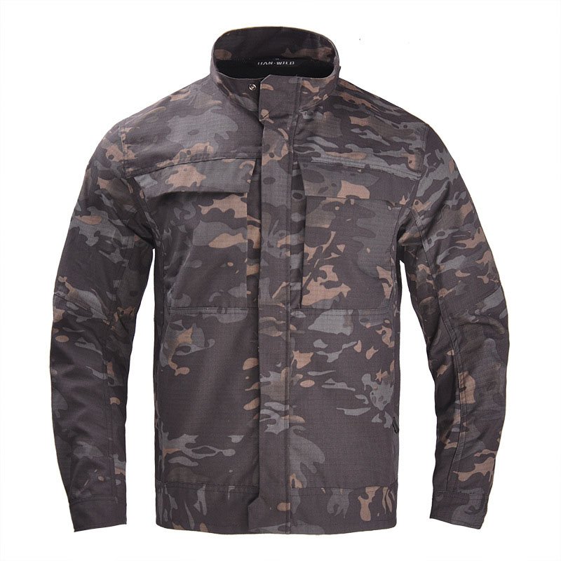 Men Hunting Clothes Tactical Jacket Ribstop Waterproof Jacket City Casual Outdoor Coat Camouflage Combat Jacket