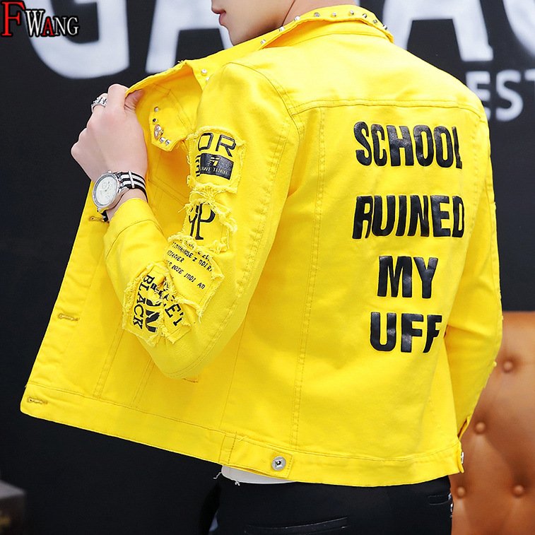 2022 New Arrivals Boy'S Jean Vintage Custom Outdoor Windbreaker Bomber Denim Men'S Jackets For Men 2022