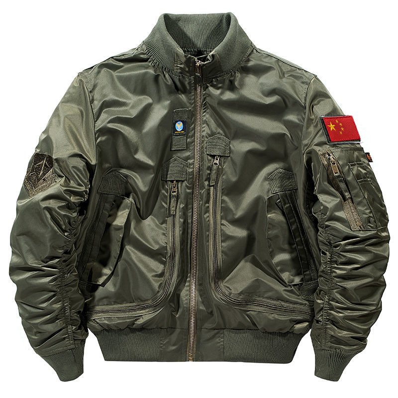 Men's Jackets fashion man coat Workwear with Thick Canvas Casual Pilot Tops men's jackets bomber jacket