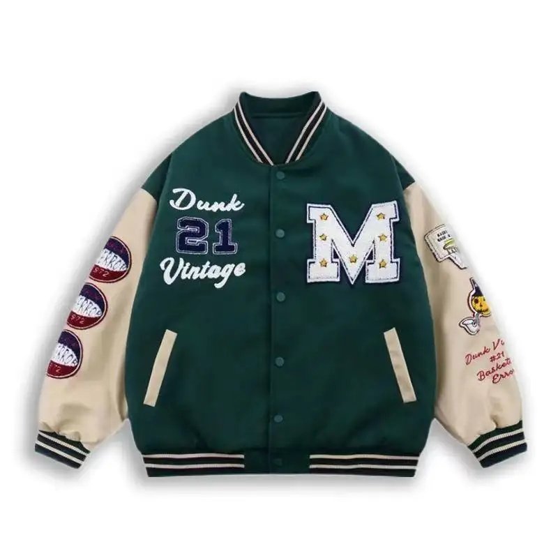 Custom High Quality Mens Jacket Chenille Embroidery Men College Leather Sleeves Plus Size Men'S Jackets Varsity