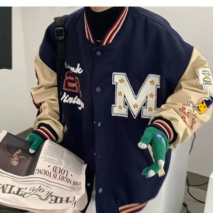 Custom High Quality Mens Jacket Chenille Embroidery Men College Leather Sleeves Plus Size Men'S Jackets Varsity