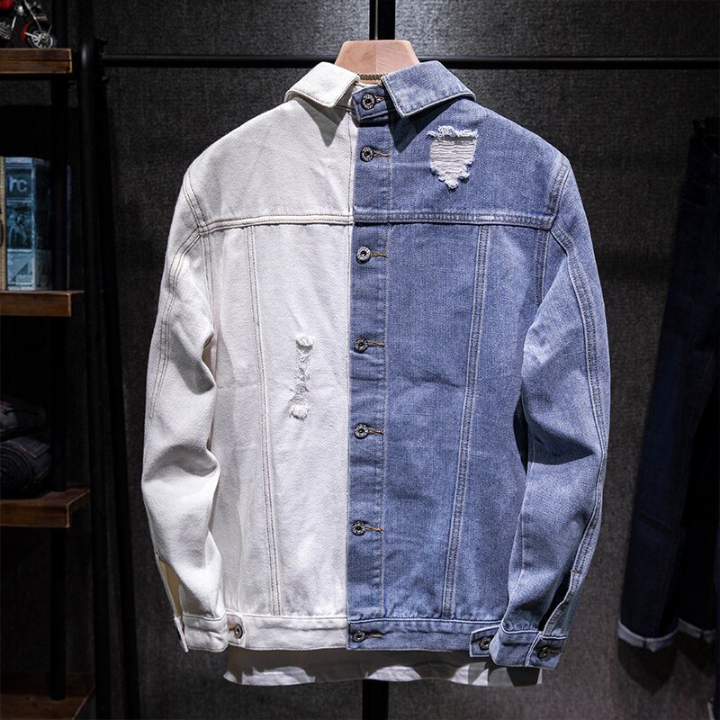 Wholesale High Quality Men's Cotton Jeans Jacket Lightweight Custom Denim Jacket Winter XS Size Custom Logo Single Package