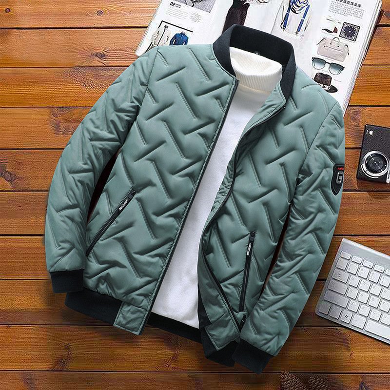 Winter men's jacket Down and cotton jacket stand collar Trendy men's warm top