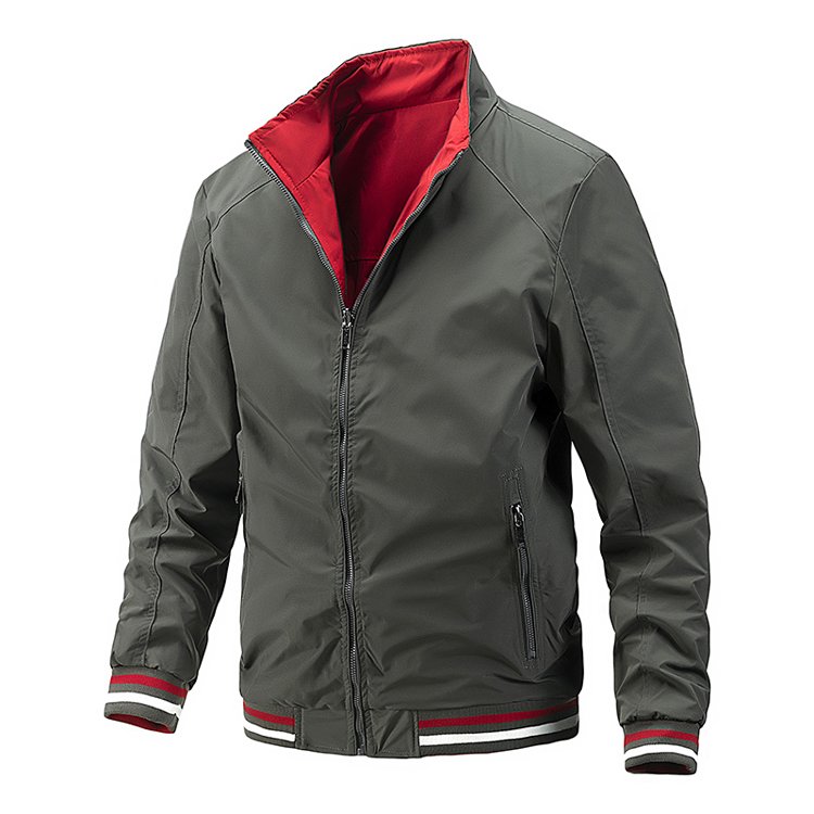 Custom casacas reversible para varon reversible fashion arket jacket with rib and zippers men's jackets & coats