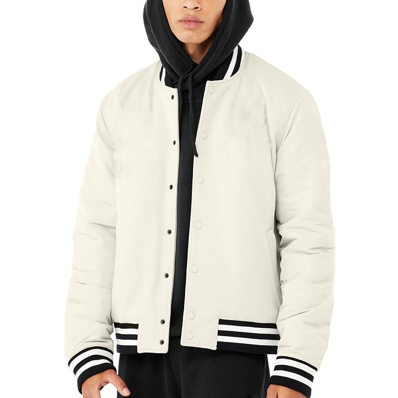 OEM Custom Long Sleeve Men Varsity Jacket Patch Chenille Embroidery Streetwear Blank Varsity Jacket For Men