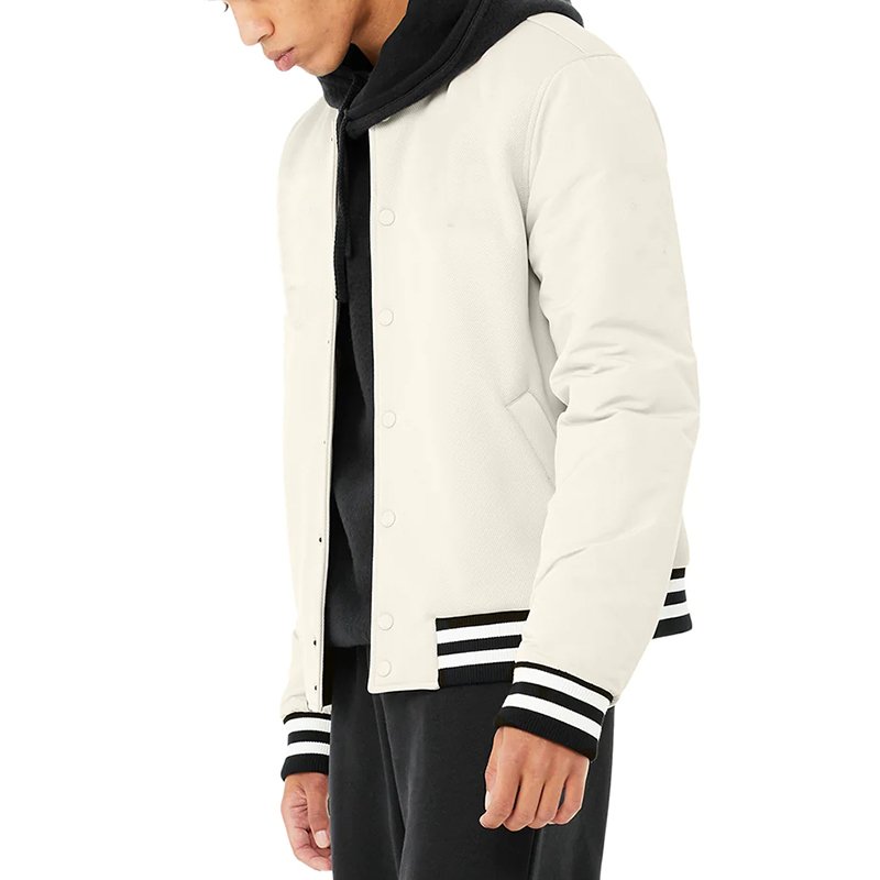 OEM Custom Long Sleeve Men Varsity Jacket Patch Chenille Embroidery Streetwear Blank Varsity Jacket For Men