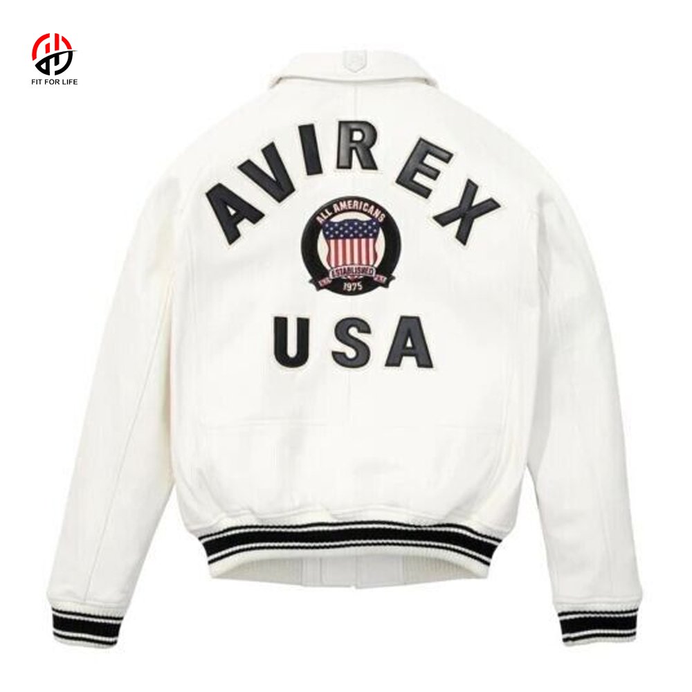 Hot Selling Super Quality Wholesale Customized Classic Genuine Cowhide Leather Avirex Jacket