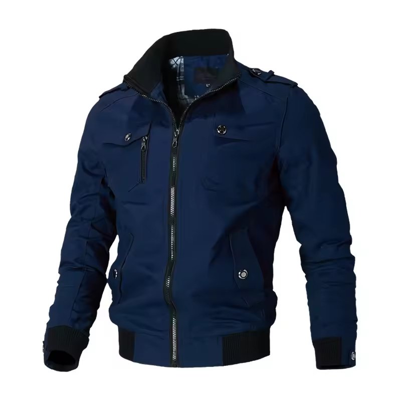 New men's jacket Korean version casual men's youth stand collar spring and autumn cotton coat jacket for men