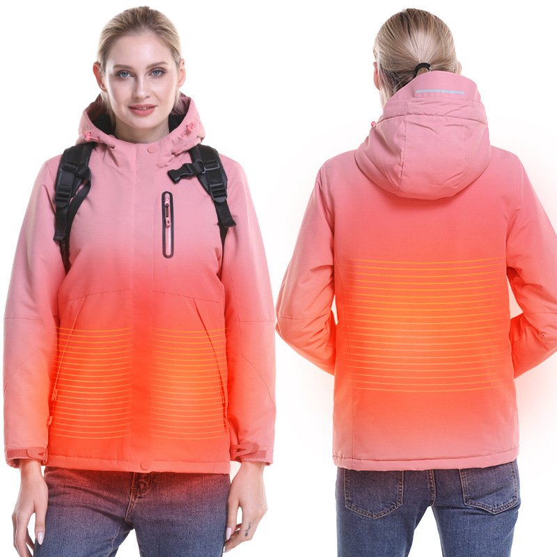 wholesale 2023 cold Winter men and women coats Usb Battery Powered heated outdoor men's winter jackets