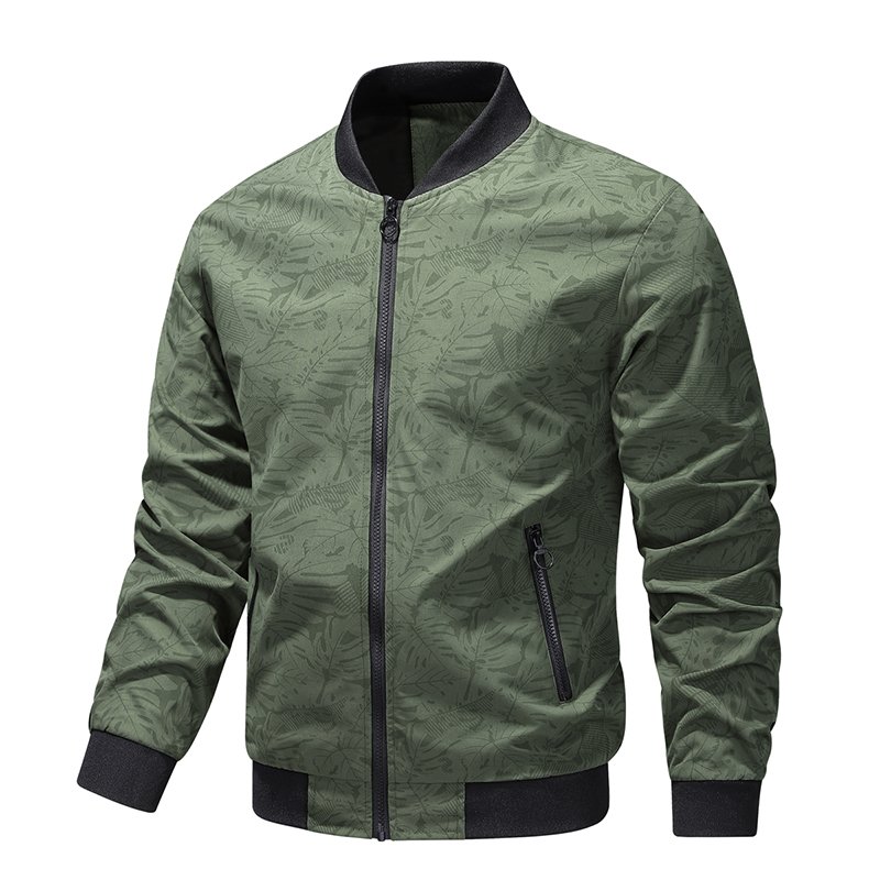 Light Weight Technical knit Fit Soft Shell Men's Jacket Bomber Fall Spring Wind Protection Fight Jacket Coat With Zip Pocket