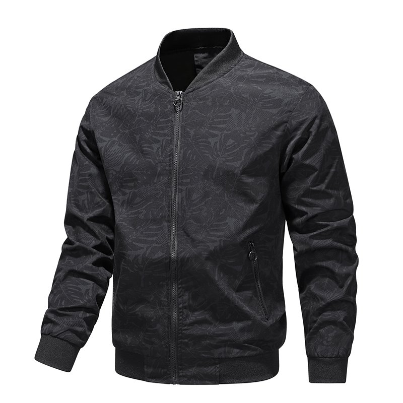 Light Weight Technical knit Fit Soft Shell Men's Jacket Bomber Fall Spring Wind Protection Fight Jacket Coat With Zip Pocket
