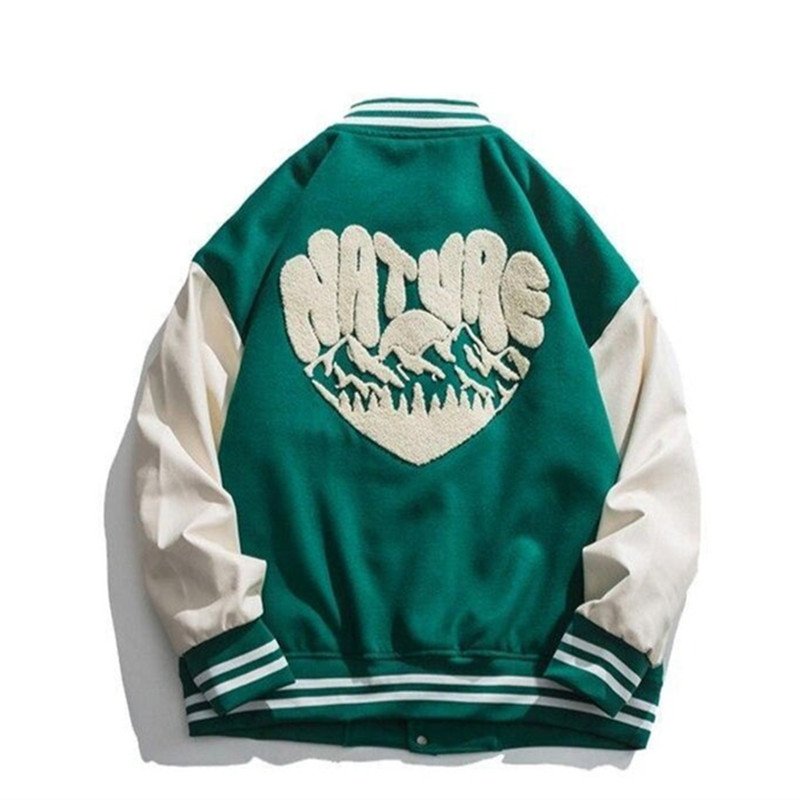 High quality custom logo men's baseball Jacket letterman chenille Embroidery bomber jacket quilted varsit Jacket